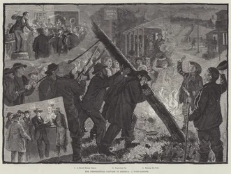 Le démarchage présidentiel en Amérique, une levée de mât